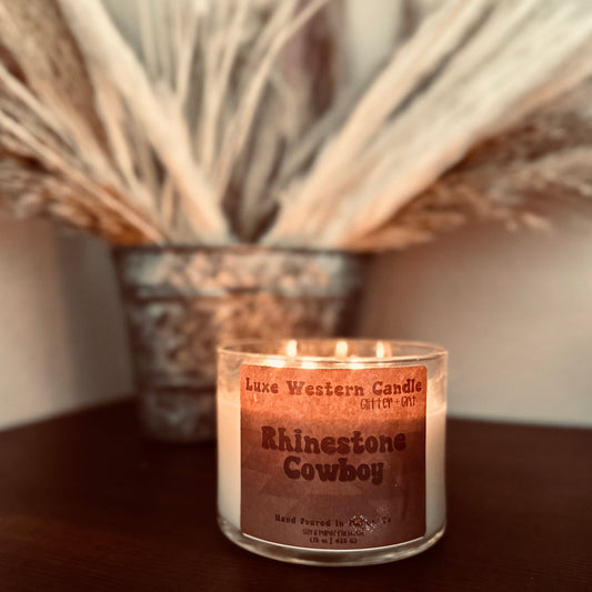 Rhinestone Cowboy 3 Wick Candle